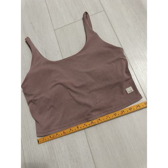 Vuori Daily Crop Tank Sz L - Washed Mauve - Built in Bra - Picture 8 of 11